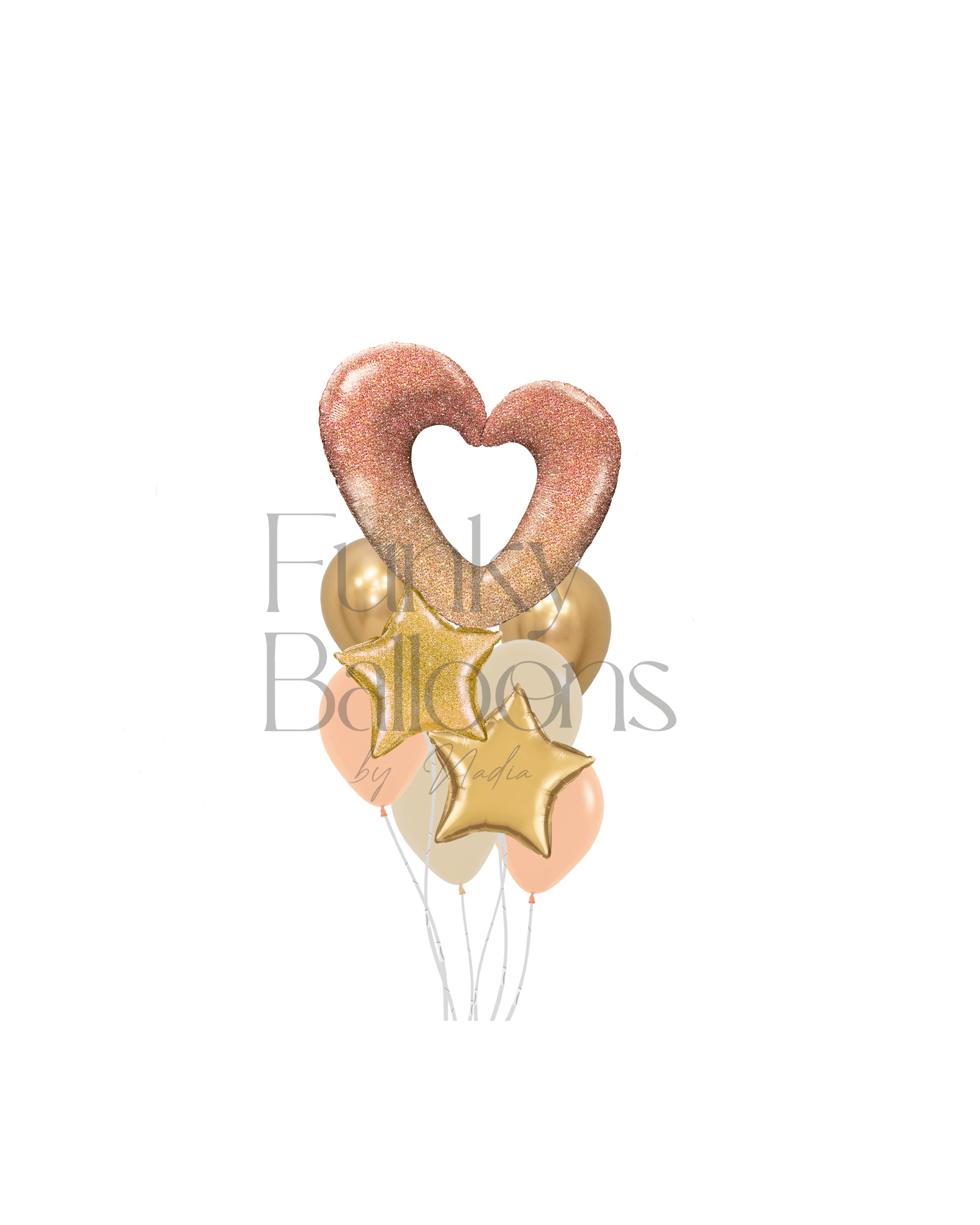 Gold Ombre Heart