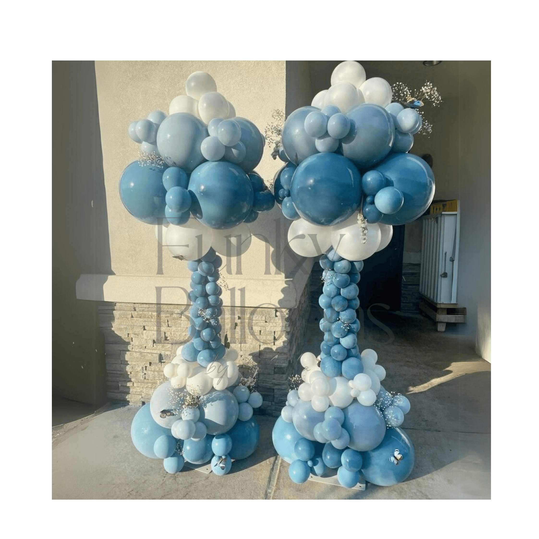 Sky Blue & White Blend