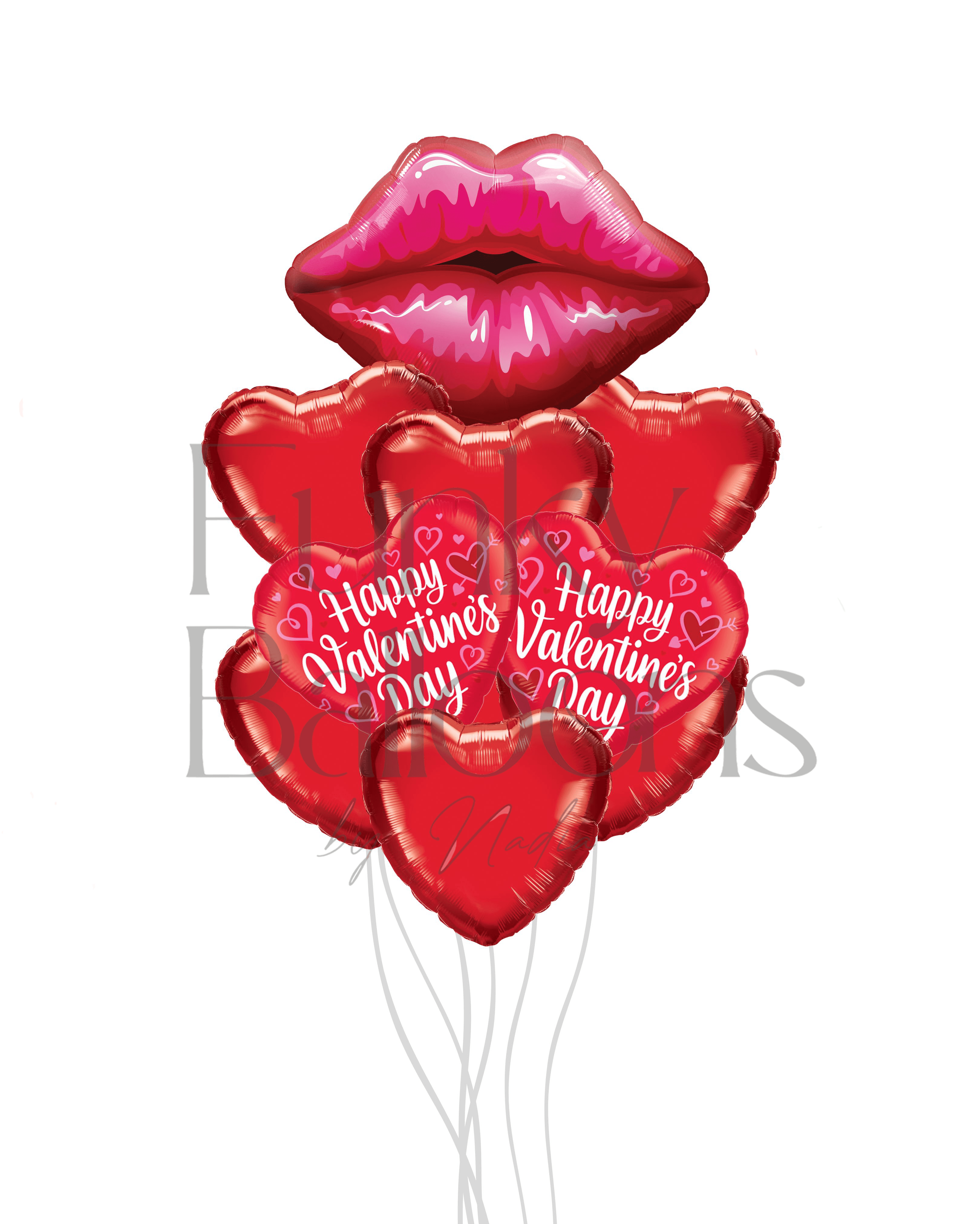Big Red Kissy Lips