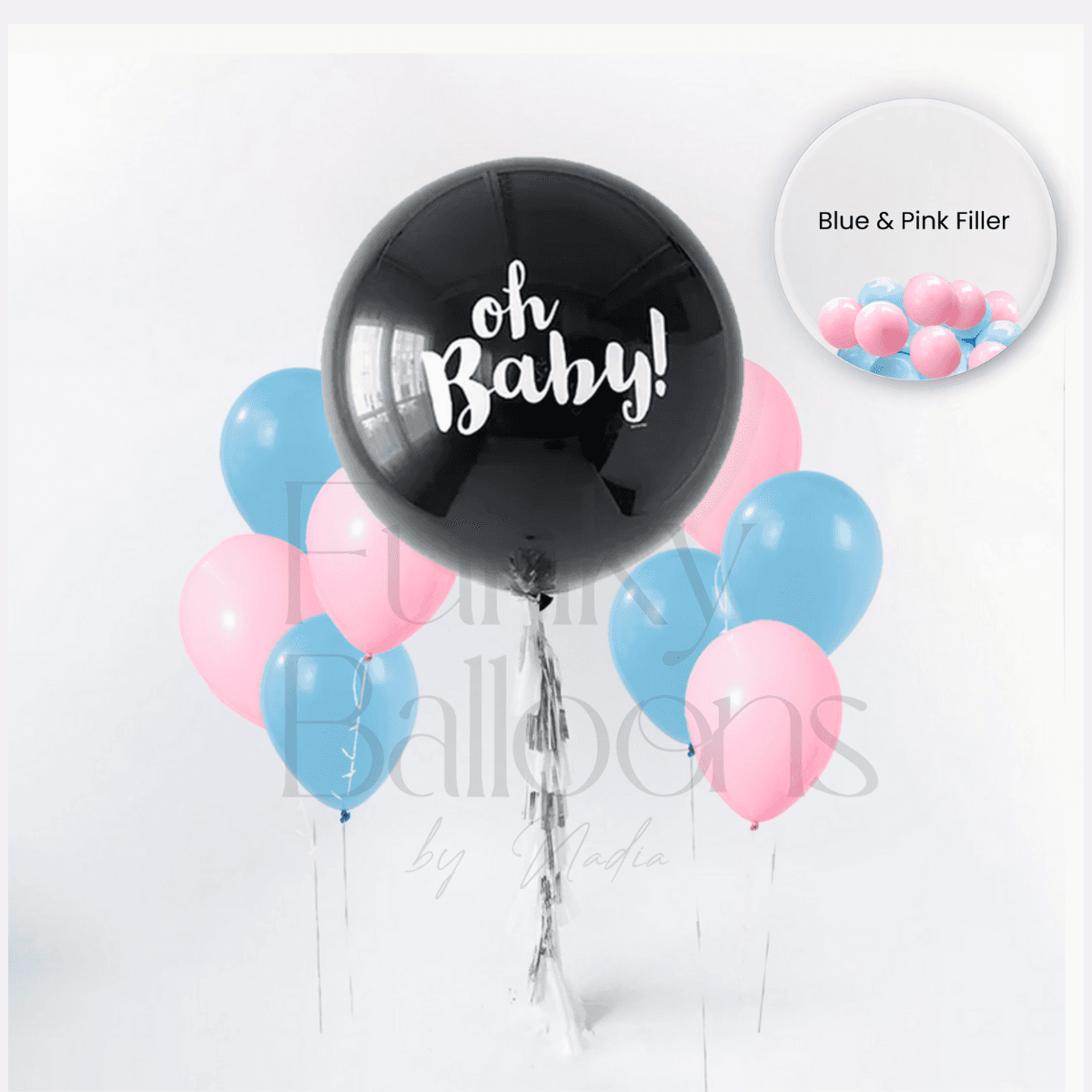 Bouquet - Oh Baby Black(Blue&Pink)-Filler Tasseled