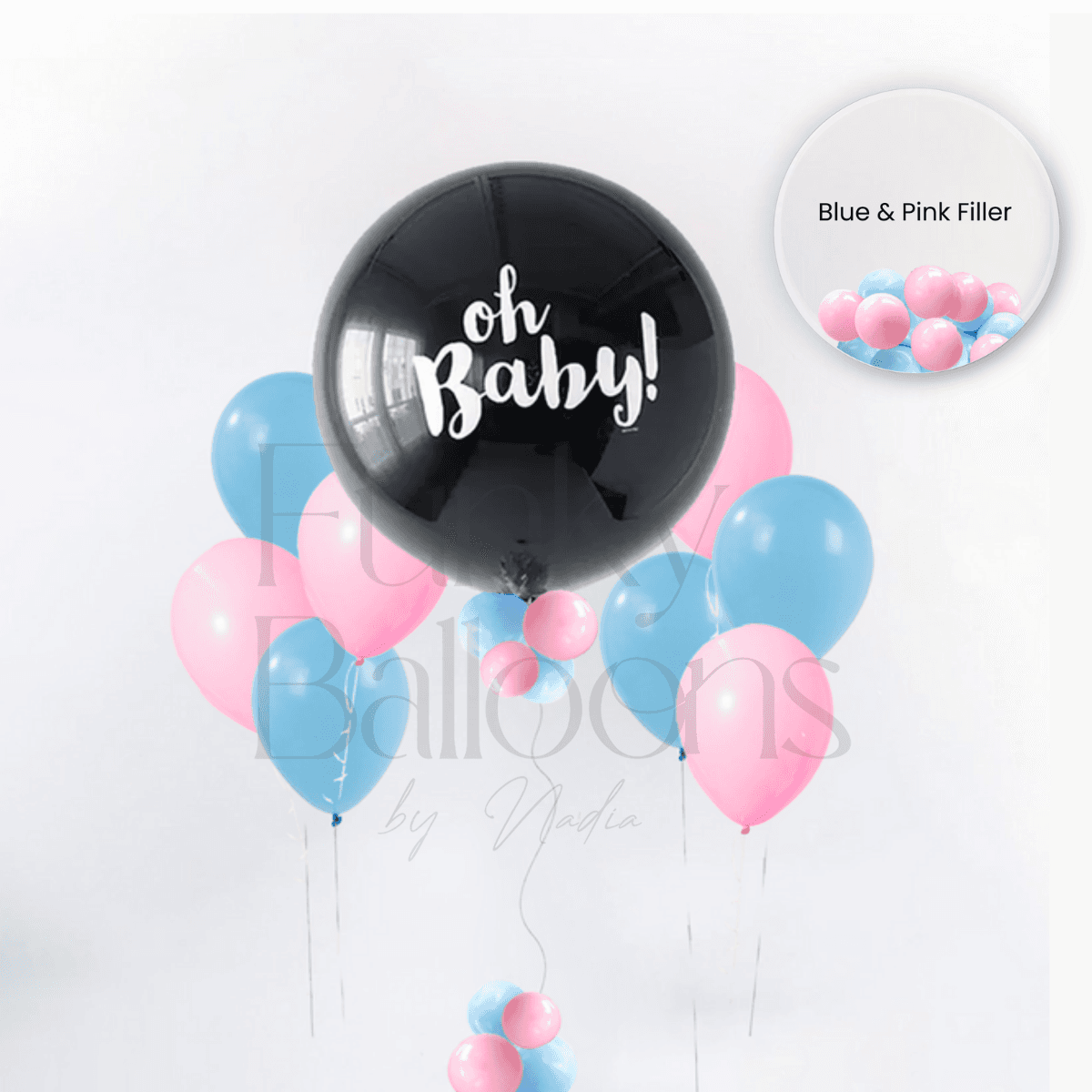 Bouquet - Oh Baby Black (Blue & Pink) - Filler 